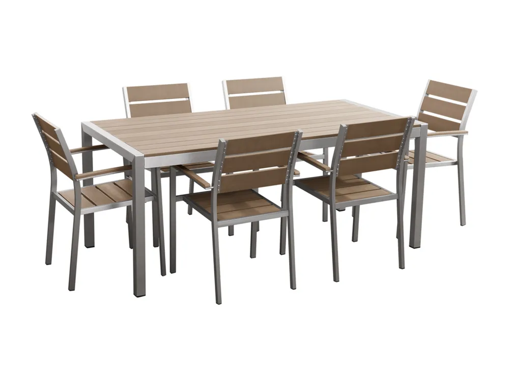 Tuinset 6-zitter VERNIO Bruin