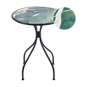 Bistrotafel COZZANA 60 cm 60 cm Metaal Zwart