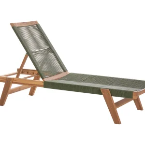 Ligstoel PROSSEDI Acaciahout Groen