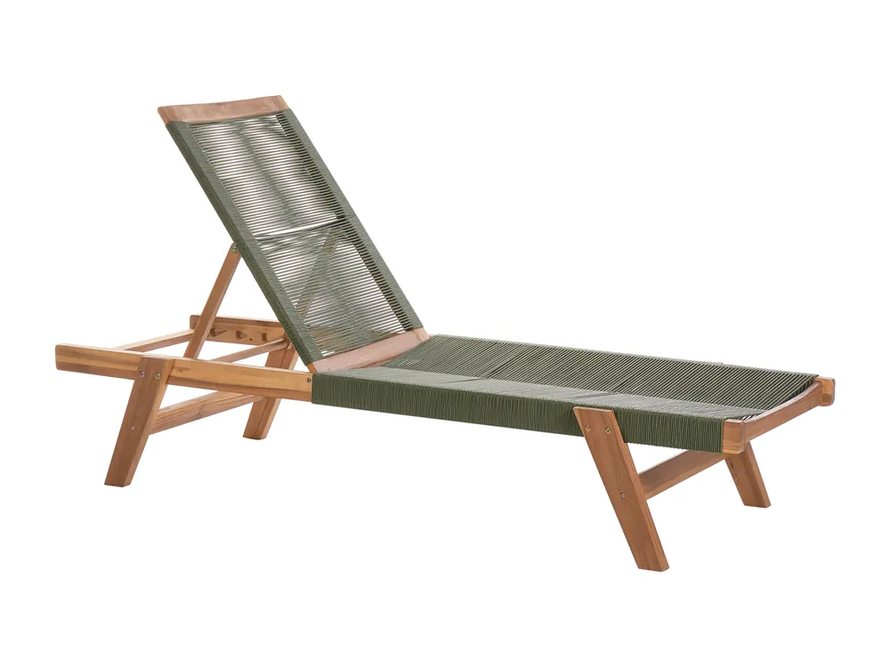 Ligstoel PROSSEDI Acaciahout Groen