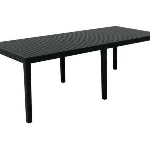 Susa buitentafel, Uitschuifbare rechthoekige eettafel, Uitschuifbare tuintafel, 100% Made in Italy, 150x90h72 cm, Antraciet