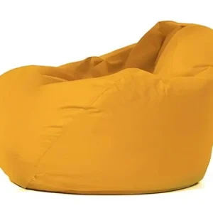 Buiten zitzak geel 130x115cm OHAU - Comfortabel, duurzaam, licht en gemakkelijk te onderhouden