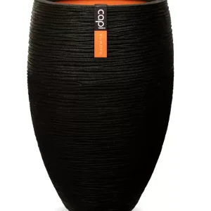 Capi Vaas Elegant Deluxe Rib NL 40x60 cm - Zwart