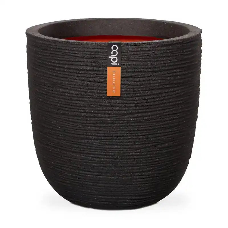 Capi Pot Bol Rib NL 43x41 cm - Zwart