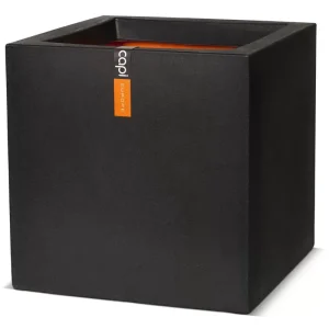 Capi Pot vierkant 50x50x50 cm zwart