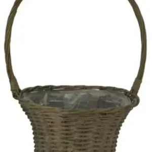 Hengselmand wilg d35h56cm grijs