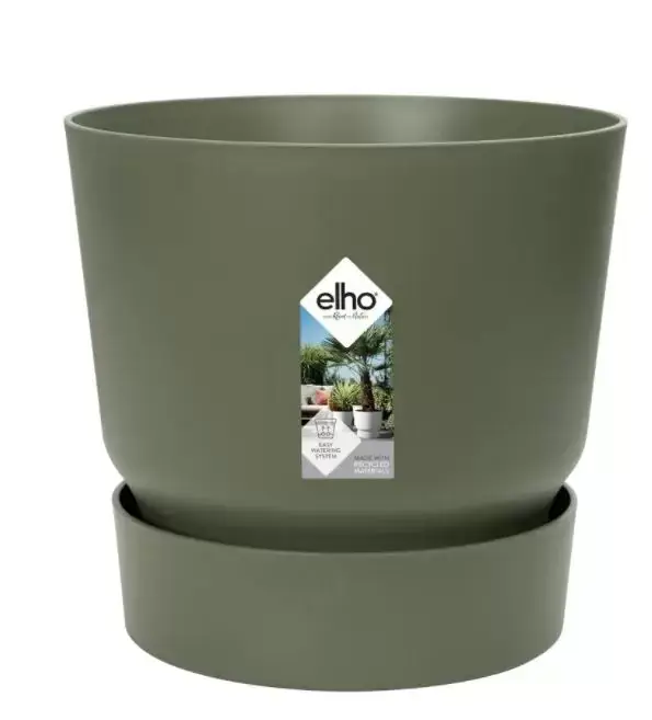 Elho Pot Greenville Rond 20cm Groen