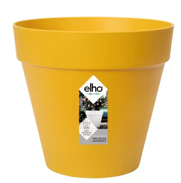 Elho pot loft urban rond 30cm geel