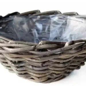 Schaal wilg grijs D30H12 cm