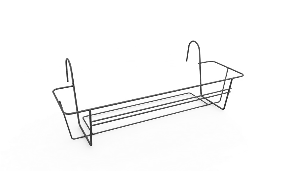 Elho Green Basics Balkonrek 40cm antraciet