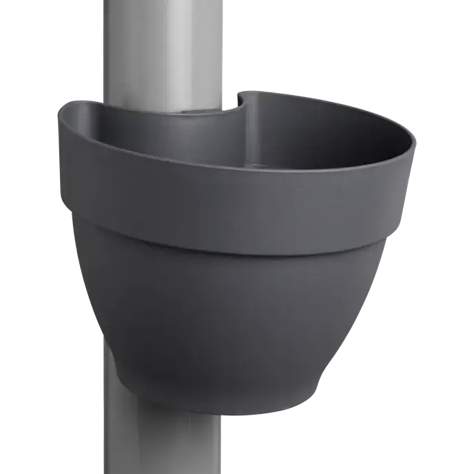 Elho Vibia campana Regenpijpbakje 22cm Antraciet