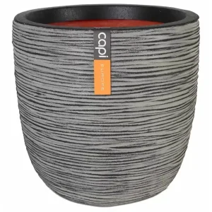 Capi Pot Bol Rib NL 35x34 cm - Antraciet