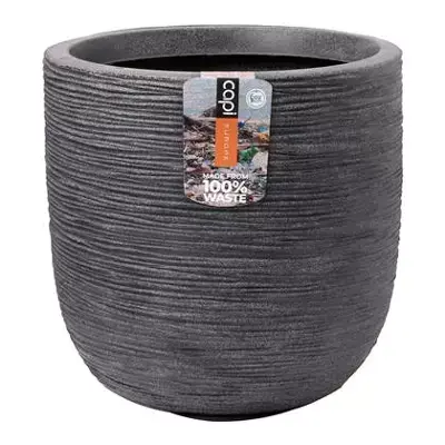 Capi Pot Bol Waste Rib 43x41cm -Terrazzo
