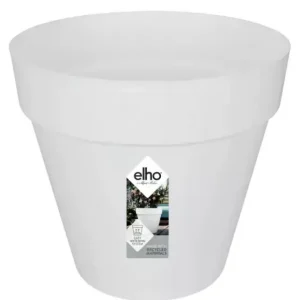 Elho pot+wiel loft urban rond D40cm wit