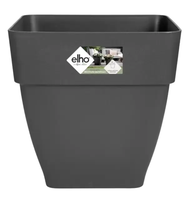Elho pot vibia campana vierkant 37cm - antraciet