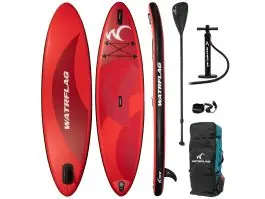 Watrflag Flow 10'2" Opblaasbaar SUP Board SET - Red