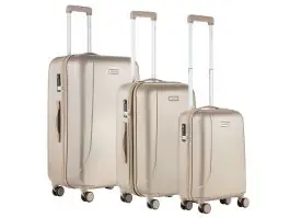 CarryOn?Skyhopper?3-delige TSA kofferset - Champagne