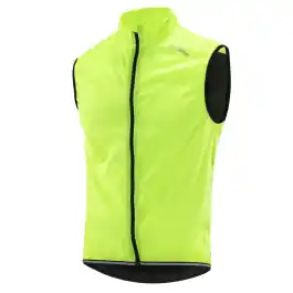 L?ffler Windshell geel heren fietsvest
