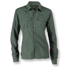 Wolf Camper Lagoon Olive Green dames shirt
