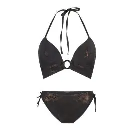 LingaDore 7208 ZwartKoper Triangel voorgevormd bikini set