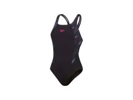Speedo H-boom Splice Muscleback sportbadpak - Black Pink