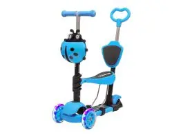 LifeGoods MultiRider kinderstep met duwstang - Blue