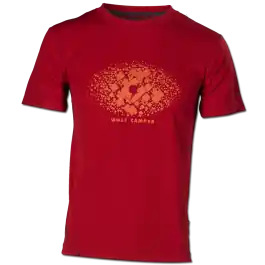 Wolf Camper Square Red heren T-shirt