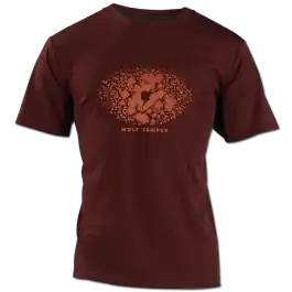 Wolf Camper Square Bordeaxu heren T-shirt