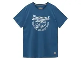 Van One Original Ride Blue White heren T-shirt