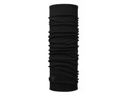 Buff Merino Midweight nekwarmer - Solid Black