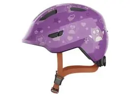 Abus Smiley 3.0 Purple Star kinderfietshelm