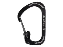 Nite Ize Slidelock #2 karabijnhaak - Black