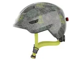 Abus Smiley 3.0 LED Grey Space kinderfietshelm