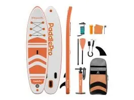 LifeGoods PaddlePro SUP Board - White/Orange