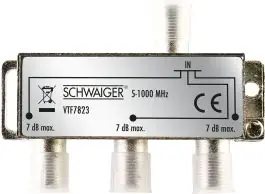 Schwaiger VTF7823 3-weg 7 dB verdeler