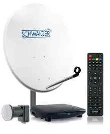 Schwaiger SAT8240HD aluminium 72 cm schotelset ?C White