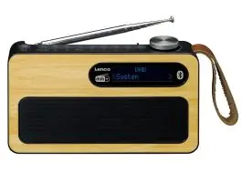 Lenco PDR-040BAMBOOBK DAB+/FM radio