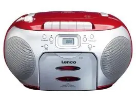 Lenco SCD-420 Portable FM Radio - Red