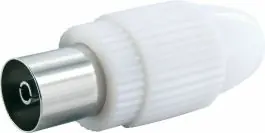 Schwaiger Coaxverbinder - White