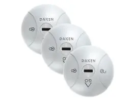 Daken Saturn GO 3-pack gelijksluitende deursloten - Grey