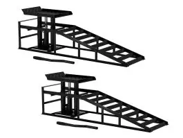 Werkthor set van 2 Hydraulische levellers - Black