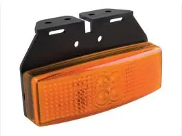 ProPlus 12/24 volt LED zijmarkeringslamp met houder - Oranje