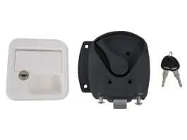 Obelink vierkant deurslot - white