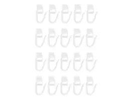 Obelink gordijnrunners met haakje (20 stuks) - white