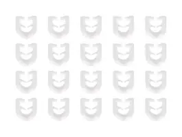 Obelink T glijder gordijnhaakjes (20 stuks) - white