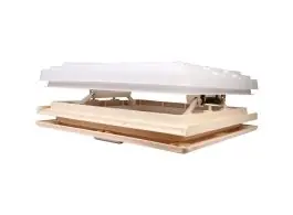 MPK 40 x 40 dakluik inclusief combirollo - white