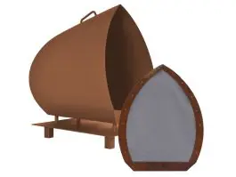 Magma Corten tuinhaard met vonkenvanger