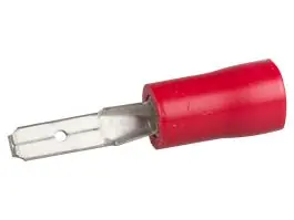 Vlakke stekkerhuls male - red