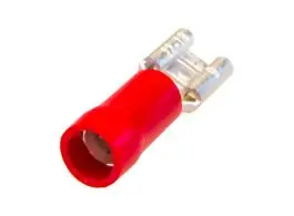 Vlakke stekkerhuls female 4,8 x 0,5 mm (10 stuks) - red