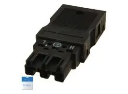 Wago Winsta Midi connector male - black